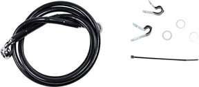 Drag Specialties Line Brk Fr 99 07 Fxst Bl BRAKE LINES-HOSES-STAINLESS ST Drag Specialties