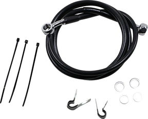 Drag Specialties Line Brk Fr99 07 Fxst Bl+2 BRAKE LINES-HOSES-STAINLESS ST Drag Specialties