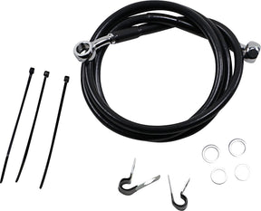 Drag Specialties Line Brk Fr99 07 Fxst Bl+2 BRAKE LINES-HOSES-STAINLESS ST Drag Specialties