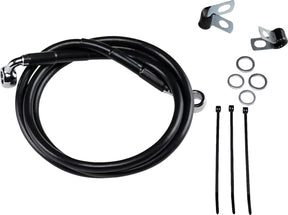 Drag Specialties Line Brk Fr99 07 Fxst Bl+4 BRAKE LINES-HOSES-STAINLESS ST Drag Specialties