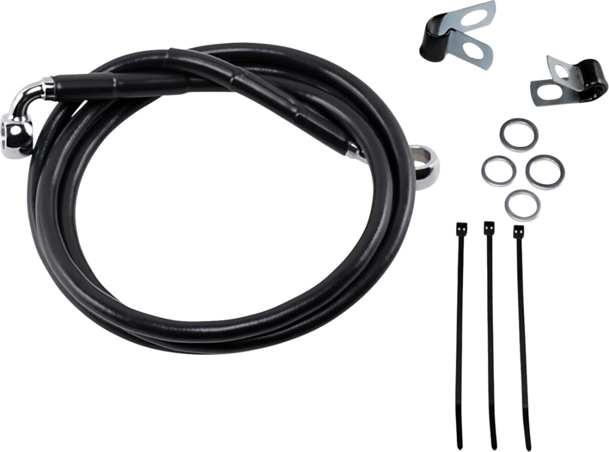Drag Specialties Line Brk Fr99 07 Fxst Bl+6 BRAKE LINES-HOSES-STAINLESS ST Drag Specialties