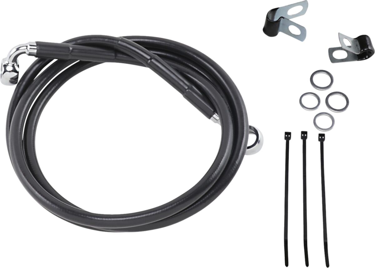 Drag Specialties Line Brk Fr99 07 Fxst Bl+8 BRAKE LINES-HOSES-STAINLESS ST Drag Specialties