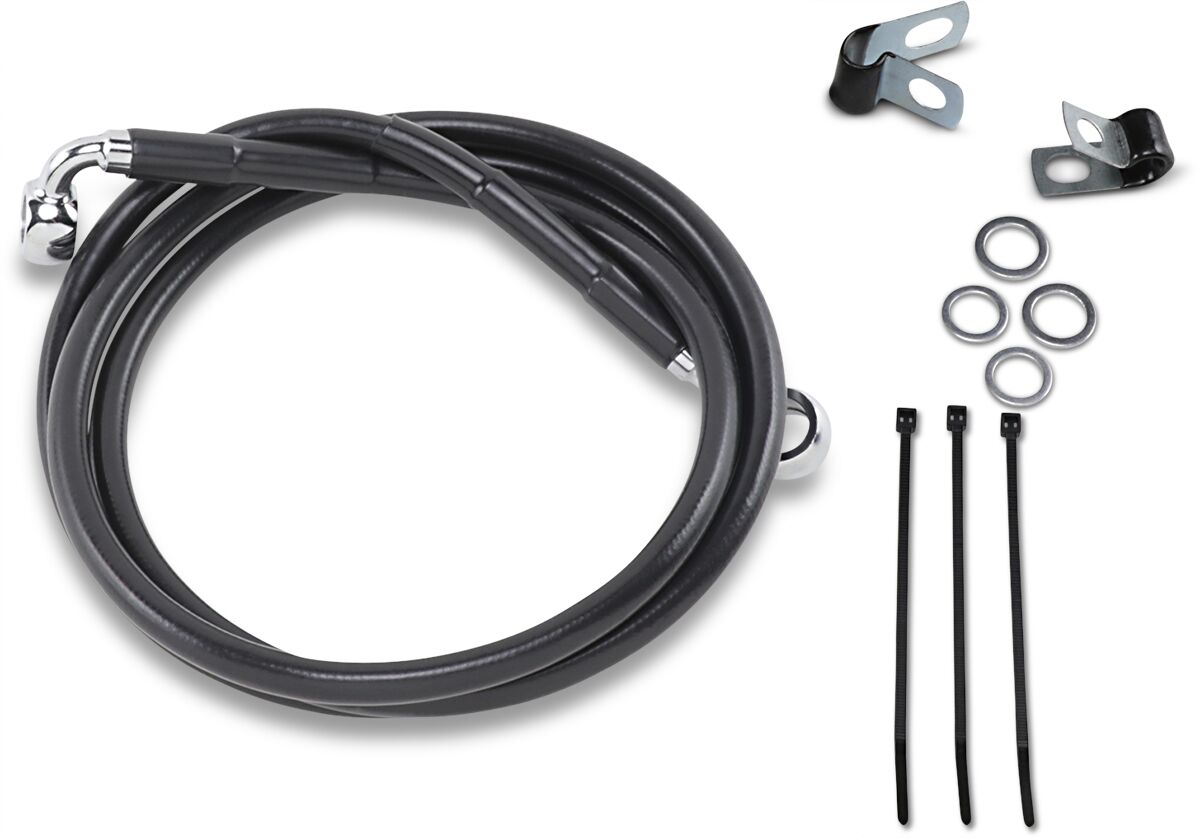 Drag Specialties Line Brk Fr99 07 Fxst Bl+8 BRAKE LINES-HOSES-STAINLESS ST Drag Specialties