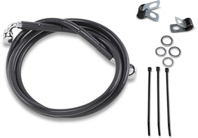 Drag Specialties Line Brk Fr99 07 Fxst Bl+8 BRAKE LINES-HOSES-STAINLESS ST Drag Specialties