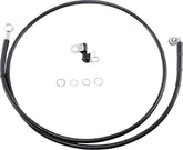 Drag Specialties Line Brk Fr 99 07 St Bl+10 BRAKE LINES-HOSES-STAINLESS ST Drag Specialties