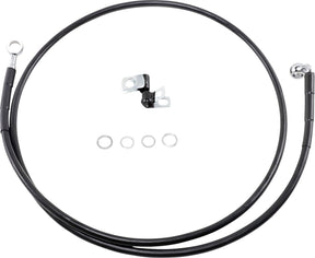 Drag Specialties Line Brk Fr 99 07 St Bl+10 BRAKE LINES-HOSES-STAINLESS ST Drag Specialties