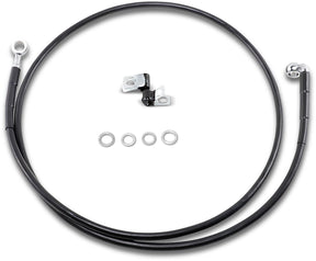 Drag Specialties Line Brk Fr 99 07 St Bl+10 BRAKE LINES-HOSES-STAINLESS ST Drag Specialties