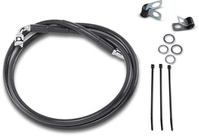 Drag Specialties Front Brake Line Black Vinyl Coated Stainless Steel Brake Lines Hoses Stainless Drag Specialties