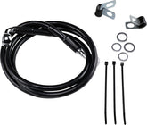 Drag Specialties Line Brk Fr 95 99 Fxd Bl+4 BRAKE LINES-HOSES-STAINLESS ST Drag Specialties