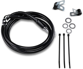 Drag Specialties Line Brk Fr 95 99 Fxd Bl+4 BRAKE LINES-HOSES-STAINLESS ST Drag Specialties