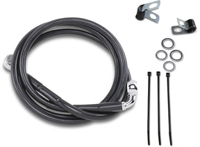 Drag Specialties Line Brk Fr 95 99 Fxd Bl+6 BRAKE LINES-HOSES-STAINLESS ST Drag Specialties