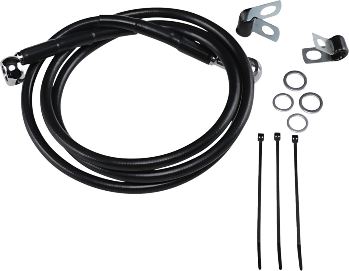 Drag Specialties Line Brk Fr95 99 Fxd Bk+10 BRAKE LINES-HOSES-STAINLESS ST Drag Specialties