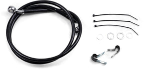 Drag Specialties Line Brk Ft Fxd 00 5 Bk+2 BRAKE LINES-HOSES-STAINLESS ST Drag Specialties