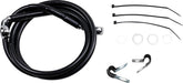 Drag Specialties Line Brk Ft Fxd 00 5 Bk+6 BRAKE LINES-HOSES-STAINLESS ST Drag Specialties