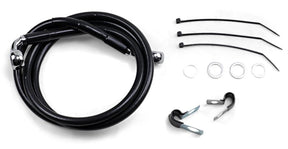 Drag Specialties Line Brk Ft Fxd 00 5 Bk+6 BRAKE LINES-HOSES-STAINLESS ST Drag Specialties