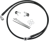 Drag Specialties Line Brk Ft Wg 93 05 Bk BRAKE LINES-HOSES-STAINLESS ST Drag Specialties