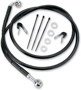 Drag Specialties Line Brk Ft Wg 93 05 Bk+2 BRAKE LINES-HOSES-STAINLESS ST Drag Specialties