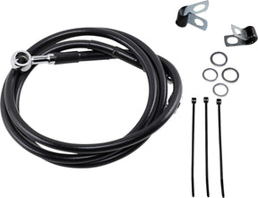 Drag Specialties Line Brk Ft Wg 93 05 Bk+4 BRAKE LINES-HOSES-STAINLESS ST Drag Specialties