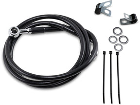 Drag Specialties Line Brk Ft Wg 93 05 Bk+4 BRAKE LINES-HOSES-STAINLESS ST Drag Specialties