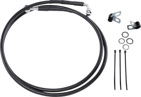 Drag Specialties Line Brk Ft Wg 93 05 Bk+10 BRAKE LINES-HOSES-STAINLESS ST Drag Specialties