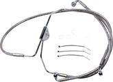 Drag Specialties Line Brk Fr 08 13 Fl Ss+2 BRAKE LINES-HOSES-STAINLESS ST Drag Specialties