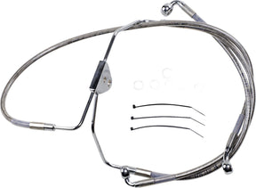Drag Specialties Line Brk Fr 08 13 Fl Ss+2 BRAKE LINES-HOSES-STAINLESS ST Drag Specialties