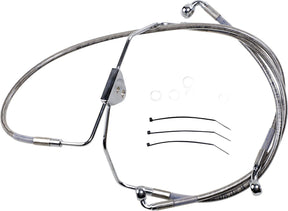 Drag Specialties Line Brk Fr 08 13 Fl Ss+2 BRAKE LINES-HOSES-STAINLESS ST Drag Specialties