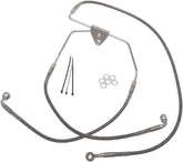 Drag Specialties Front Brake Line Stainless Steel Extended 6" Brake Lines Hoses Stainless Drag Specialties