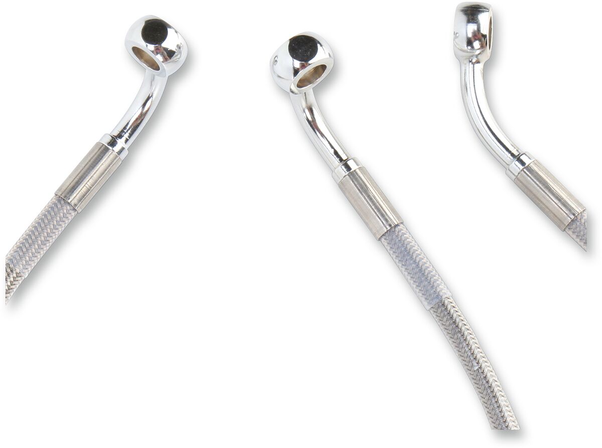 Drag Specialties Line Brk Ft Flh 96 07 Ss+2 BRAKE LINES-HOSES-STAINLESS ST Drag Specialties