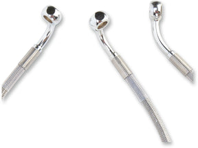 Drag Specialties Line Brk Ft Flh 96 07 Ss+2 BRAKE LINES-HOSES-STAINLESS ST Drag Specialties