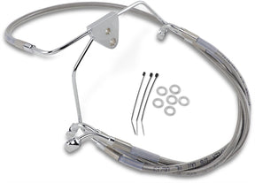 Drag Specialties Line Brk Ft Flh 96 07 Ss+4 BRAKE LINES-HOSES-STAINLESS ST Drag Specialties