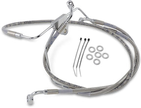 Drag Specialties Line Brk Ft Flh 96 07 Ss+6 BRAKE LINES-HOSES-STAINLESS ST Drag Specialties
