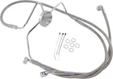Drag Specialties Line Brk Ft Flhr94 07 Ss+4 BRAKE LINES-HOSES-STAINLESS ST Drag Specialties