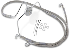 Drag Specialties Line Brk Ft Flhr94 07 Ss+4 BRAKE LINES-HOSES-STAINLESS ST Drag Specialties