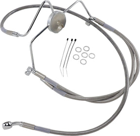 Drag Specialties Line Brk Ft Flhr94 07 Ss+6 BRAKE LINES-HOSES-STAINLESS ST Drag Specialties