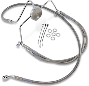 Drag Specialties Line Brk Ft Flhr94 07 Ss+6 BRAKE LINES-HOSES-STAINLESS ST Drag Specialties