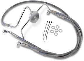 Drag Specialties Line Brk Ft Flr94 07 Ss+10 BRAKE LINES-HOSES-STAINLESS ST Drag Specialties