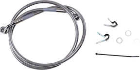 Drag Specialties Line Brk Ft Xl04 10 Ss+2 BRAKE LINES-HOSES-STAINLESS ST Drag Specialties