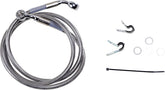 Drag Specialties Front Brake Line Stainless Steel Extended 6" Brake Lines Hoses Stainless Drag Specialties