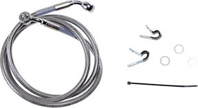 Drag Specialties Front Brake Line Stainless Steel Extended 6" Brake Lines Hoses Stainless Drag Specialties