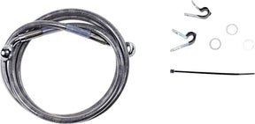 Drag Specialties Front Brake Line Stainless Steel Extended 10" Brake Lines Hoses Stainless Drag Specialties