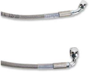 Drag Specialties Front Brake Line Stainless Steel Extended 4" Brake Lines Hoses Stainless Drag Specialties
