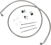 Drag Specialties Front Brake Line Stainless Steel Extended 6" Brake Lines Hoses Stainless Drag Specialties