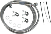 Drag Specialties Line Brk F00 07 Flst Ss+10 BRAKE LINES-HOSES-STAINLESS ST Drag Specialties