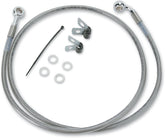 Drag Specialties Line Brk Fr99 07 Fxst Ss+6 BRAKE LINES-HOSES-STAINLESS ST Drag Specialties