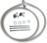Drag Specialties Line Brk Ft Wg 93 05 Ss+2 BRAKE LINES-HOSES-STAINLESS ST Drag Specialties