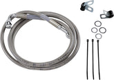Drag Specialties Line Brk Ft Wg 93 05 Ss+4 BRAKE LINES-HOSES-STAINLESS ST Drag Specialties