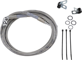 Drag Specialties Line Brk Ft Wg 93 05 Ss+6 BRAKE LINES-HOSES-STAINLESS ST Drag Specialties