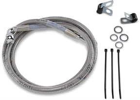 Drag Specialties Line Brk Ft Wg 93 05 Ss+6 BRAKE LINES-HOSES-STAINLESS ST Drag Specialties