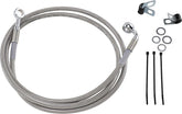 Drag Specialties Line Brk Ft Wg 93 05 Ss+10 BRAKE LINES-HOSES-STAINLESS ST Drag Specialties